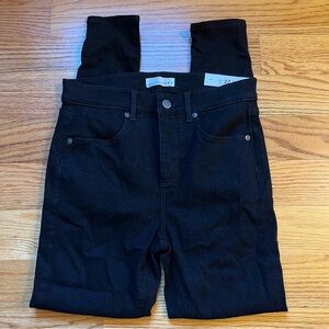 LOFT black jean leggings size 4 petite
